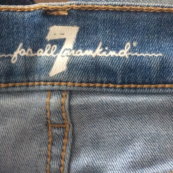 7 For All Mankind Blue Jean Shorts - Picture 10 of 14